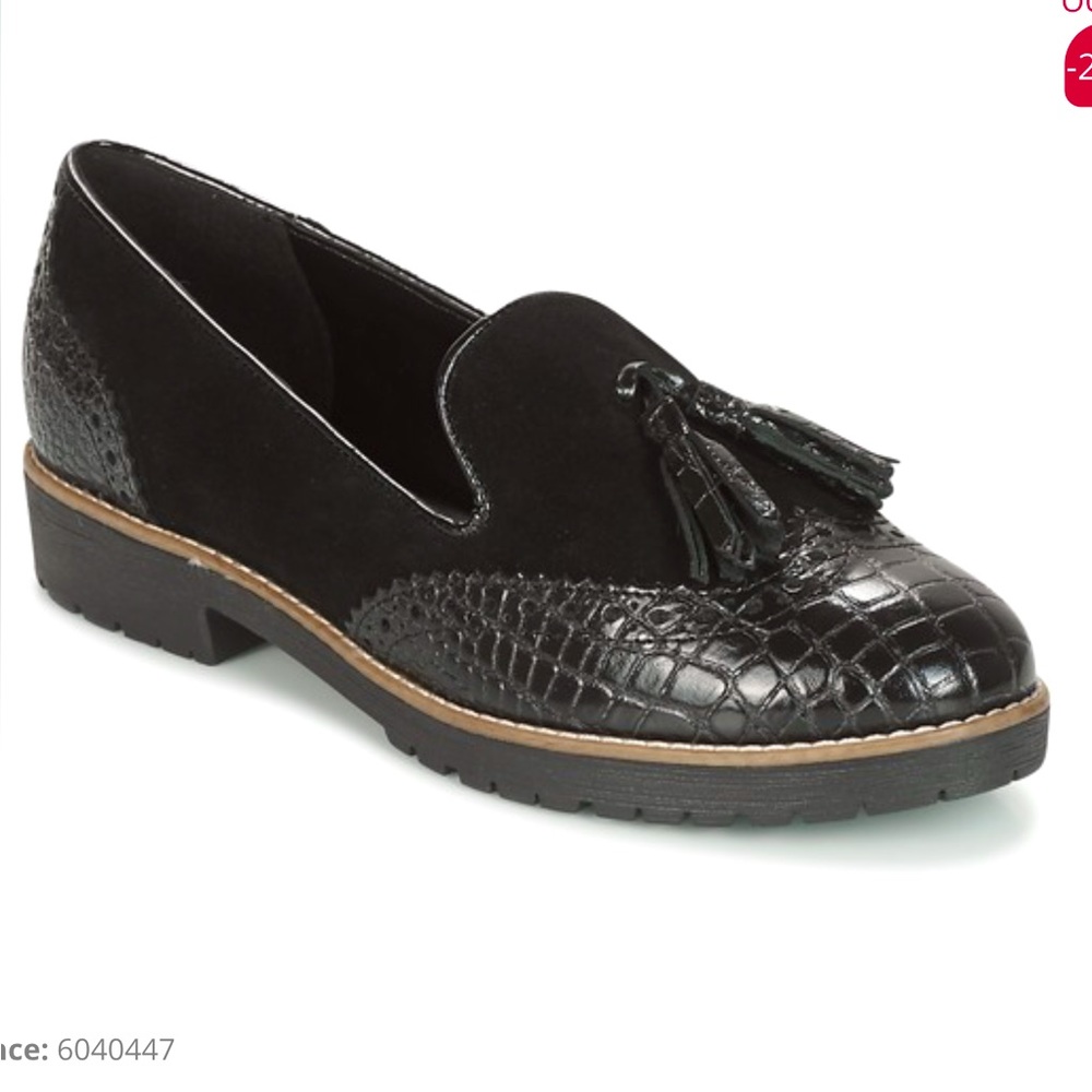Dune London shoes loafers oxford Giorgia size 36 / 6 black NEW NWOB